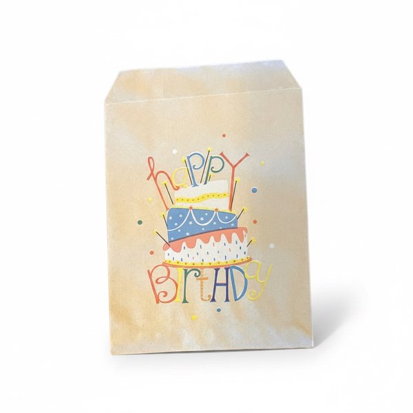 Mitbringseltüte Happy Birthday Kuchen
