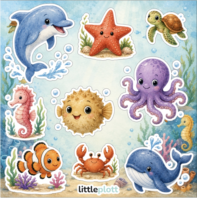 Sticker Meerestiere