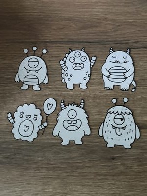 3 von 5 Ausmalbilder "Wald" 
